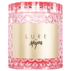 Свеча Tonka аромат LURE by Mira стакан стекло цвет розовый коробка 220 мл