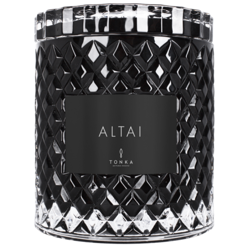Свеча Tonka аромат ALTAI стакан стекло цвет черный Т00000129 2000 мл  