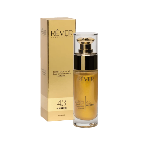 Сыворотка REVER 4.3 ELIXIR D'OR 24 KT Siero oro illiminante лифтинг омолаживающая с эффектом сияния 30 мл
