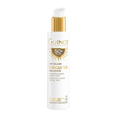 Лифтинг-лосьон GUINOT Lait Solaire Longue Vie SPF50+ омолаживающий для тела с 56 активными компонентами SPF50+ 0516060 200 мл