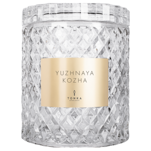 Свеча Tonka аромат YUZHNAYA KOZHA стакан стекло цвет прозрачный Т00000128 2000 мл