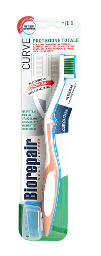 Зубная щетка Biorepair CURVE Protezione Totale изогнутая для комплексной защиты GA1416600