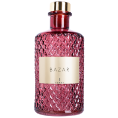 Диффузор Tonka аромат BAZAR стакан бордовый коробка 350 мл