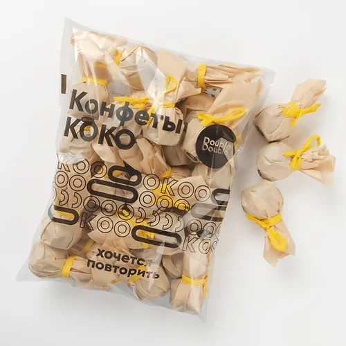 Конфета КОКО медовая с кунжутом и изюмом 25 шт KO-M-KI-25