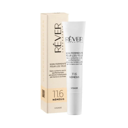 Сыворотка REVER 11.6 SOIN FERMENTÉ POUR LES YEUX Siero contorno occhi iperfermentato ad azione rivitalizzante per borse e occhiaie для контура глаз против отеков и темных кругов 15 мл