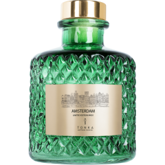 Диффузор Tonka аромат AMSTERDAM стакан зеленый тубус 200 мл