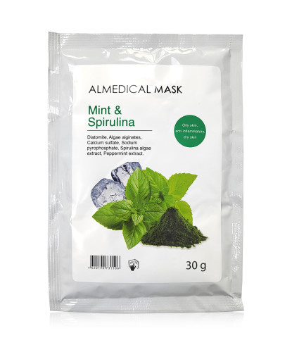 Маска Almedical Mask Mint & Spirulina альгинатная Ментол и Спирулина 30 г