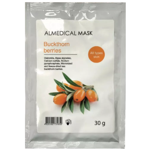 Маска Almedical Mask Buckthorn berries альгинатная Ягоды Облепихи 30 г