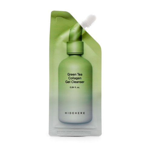 Гель HIDEHERE Green Tea Collagen Gel Cleanser очищающий с зеленым чаем и коллагеном 25 мл