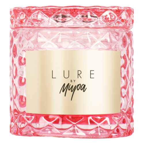 Свеча Tonka аромат LURE by Mira стакан стекло цвет розовый тубус 50 мл