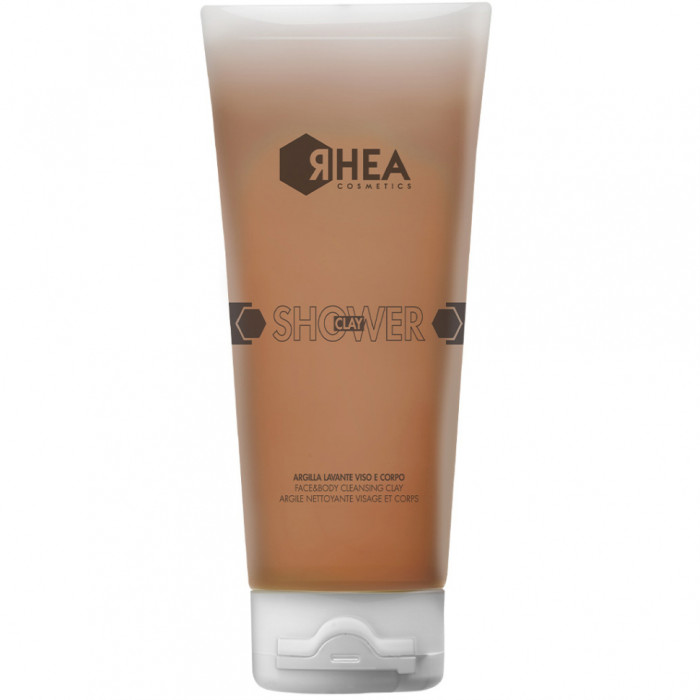 Глина RHEA ShowerClay XXL очищающая с пептидами и молочной кислотой для лица и тела P5563832 400 мл