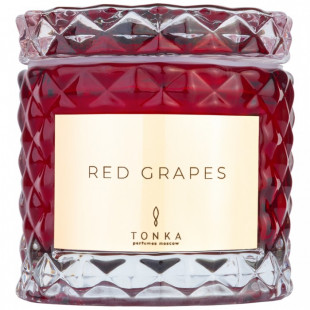 Свеча Tonka аромат RED GRAPES стакан стекло цвет красный Т00000405 50 мл