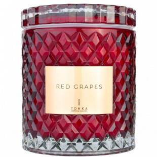 Свеча Tonka аромат RED GRAPES стакан стекло цвет красный Т00000403 2000 мл