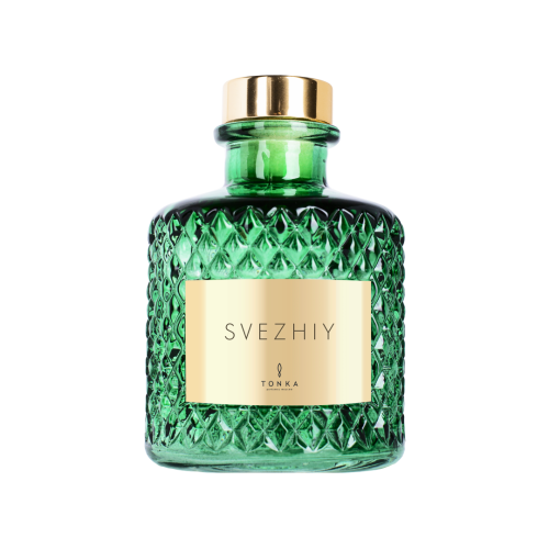 Диффузор Tonka аромат SVEZHIY стакан зеленый Т00000973 200 мл