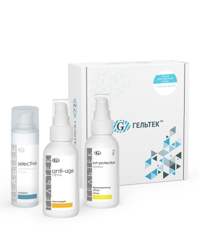 Набор GELTEK для жирной кожи с пигментацией NR7-ZP